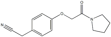 [4-(2-oxo-2-pyrrolidin-1-ylethoxy)phenyl]acetonitrile Structure