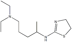 [4-(4,5-dihydro-1,3-thiazol-2-ylamino)pentyl]diethylamine Structure