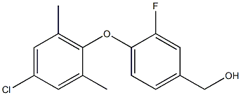 [4-(4-chloro-2,6-dimethylphenoxy)-3-fluorophenyl]methanol 结构式