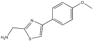 [4-(4-methoxyphenyl)-1,3-thiazol-2-yl]methanamine,,结构式