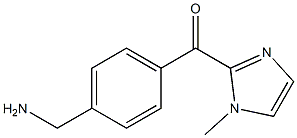 [4-(aminomethyl)phenyl](1-methyl-1H-imidazol-2-yl)methanone Structure