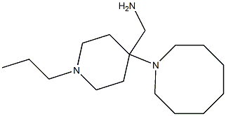 [4-(azocan-1-yl)-1-propylpiperidin-4-yl]methanamine 化学構造式