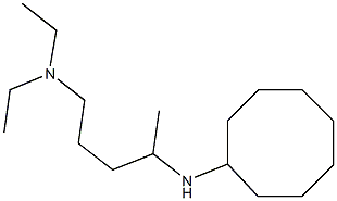 [4-(cyclooctylamino)pentyl]diethylamine 化学構造式