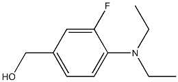 [4-(diethylamino)-3-fluorophenyl]methanol,,结构式