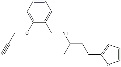 [4-(furan-2-yl)butan-2-yl]({[2-(prop-2-yn-1-yloxy)phenyl]methyl})amine Structure