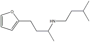 [4-(furan-2-yl)butan-2-yl](3-methylbutyl)amine 化学構造式