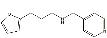 [4-(furan-2-yl)butan-2-yl][1-(pyridin-4-yl)ethyl]amine 结构式