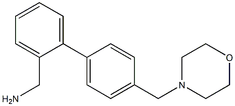 [4'-(morpholin-4-ylmethyl)-1,1'-biphenyl-2-yl]methylamine 结构式