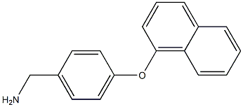 [4-(naphthalen-1-yloxy)phenyl]methanamine Structure