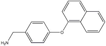 [4-(naphthalen-1-yloxy)phenyl]methanamine 结构式