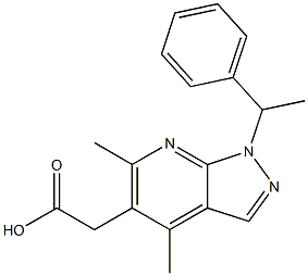 [4,6-dimethyl-1-(1-phenylethyl)-1H-pyrazolo[3,4-b]pyridin-5-yl]acetic acid