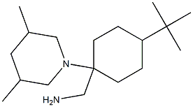 [4-tert-butyl-1-(3,5-dimethylpiperidin-1-yl)cyclohexyl]methanamine,,结构式