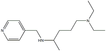 [5-(diethylamino)pentan-2-yl](pyridin-4-ylmethyl)amine,,结构式