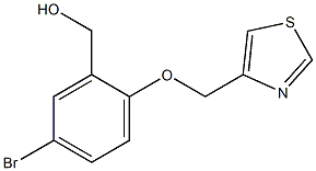 [5-bromo-2-(1,3-thiazol-4-ylmethoxy)phenyl]methanol Structure