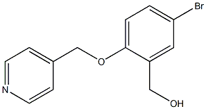 [5-bromo-2-(pyridin-4-ylmethoxy)phenyl]methanol,,结构式