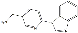 [6-(1H-benzimidazol-1-yl)pyridin-3-yl]methylamine,,结构式