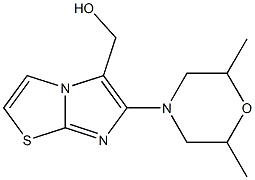 [6-(2,6-dimethylmorpholin-4-yl)imidazo[2,1-b][1,3]thiazol-5-yl]methanol
