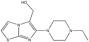 [6-(4-ethylpiperazin-1-yl)imidazo[2,1-b][1,3]thiazol-5-yl]methanol Struktur