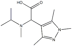 [isopropyl(methyl)amino](1,3,5-trimethyl-1H-pyrazol-4-yl)acetic acid 结构式