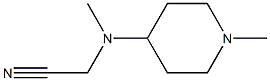 [methyl(1-methylpiperidin-4-yl)amino]acetonitrile 结构式