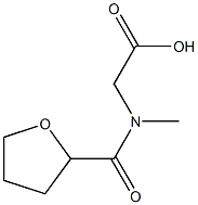 [methyl(tetrahydrofuran-2-ylcarbonyl)amino]acetic acid 化学構造式