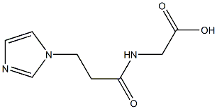 {[3-(1H-imidazol-1-yl)propanoyl]amino}acetic acid,,结构式