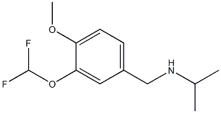 {[3-(difluoromethoxy)-4-methoxyphenyl]methyl}(propan-2-yl)amine Structure