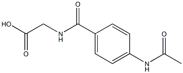 {[4-(acetylamino)benzoyl]amino}acetic acid