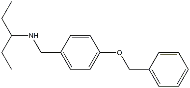 {[4-(benzyloxy)phenyl]methyl}(pentan-3-yl)amine Struktur