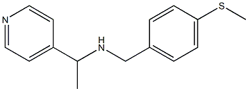 {[4-(methylsulfanyl)phenyl]methyl}[1-(pyridin-4-yl)ethyl]amine