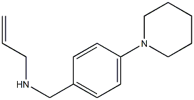{[4-(piperidin-1-yl)phenyl]methyl}(prop-2-en-1-yl)amine 化学構造式
