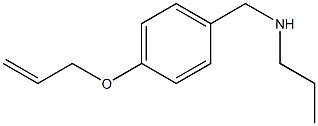{[4-(prop-2-en-1-yloxy)phenyl]methyl}(propyl)amine Structure