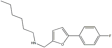 {[5-(4-fluorophenyl)furan-2-yl]methyl}(hexyl)amine