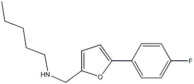 {[5-(4-fluorophenyl)furan-2-yl]methyl}(pentyl)amine Structure