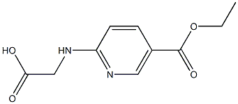 {[5-(ethoxycarbonyl)pyridin-2-yl]amino}acetic acid Structure