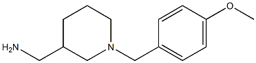 {1-[(4-methoxyphenyl)methyl]piperidin-3-yl}methanamine Struktur