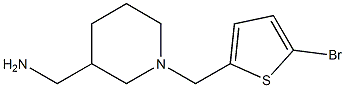 {1-[(5-bromothiophen-2-yl)methyl]piperidin-3-yl}methanamine Struktur