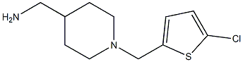 {1-[(5-chlorothiophen-2-yl)methyl]piperidin-4-yl}methanamine|