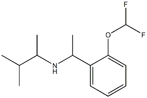 {1-[2-(difluoromethoxy)phenyl]ethyl}(3-methylbutan-2-yl)amine