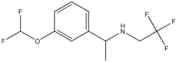 {1-[3-(difluoromethoxy)phenyl]ethyl}(2,2,2-trifluoroethyl)amine Structure