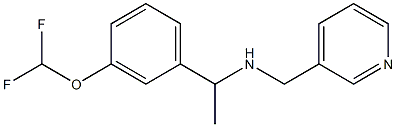 {1-[3-(difluoromethoxy)phenyl]ethyl}(pyridin-3-ylmethyl)amine|