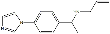 {1-[4-(1H-imidazol-1-yl)phenyl]ethyl}(prop-2-en-1-yl)amine 化学構造式