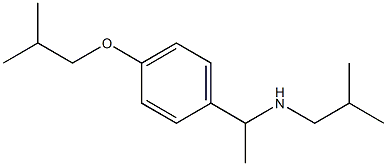 {1-[4-(2-methylpropoxy)phenyl]ethyl}(2-methylpropyl)amine 化学構造式