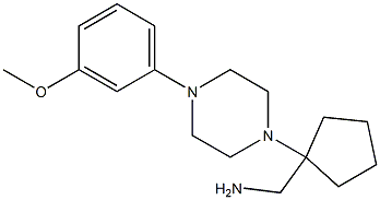 {1-[4-(3-methoxyphenyl)piperazin-1-yl]cyclopentyl}methanamine Structure