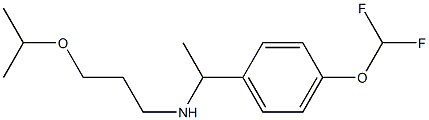 {1-[4-(difluoromethoxy)phenyl]ethyl}[3-(propan-2-yloxy)propyl]amine