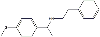 {1-[4-(methylsulfanyl)phenyl]ethyl}(2-phenylethyl)amine Struktur