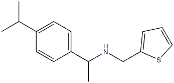 {1-[4-(propan-2-yl)phenyl]ethyl}(thiophen-2-ylmethyl)amine 化学構造式