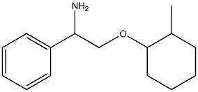 {1-amino-2-[(2-methylcyclohexyl)oxy]ethyl}benzene Structure