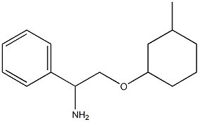 {1-amino-2-[(3-methylcyclohexyl)oxy]ethyl}benzene Structure