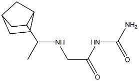 {2-[(1-{bicyclo[2.2.1]heptan-2-yl}ethyl)amino]acetyl}urea 结构式